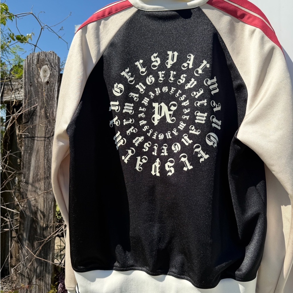 Palm Angels Black, Cream & Red Monogram Track Jacket